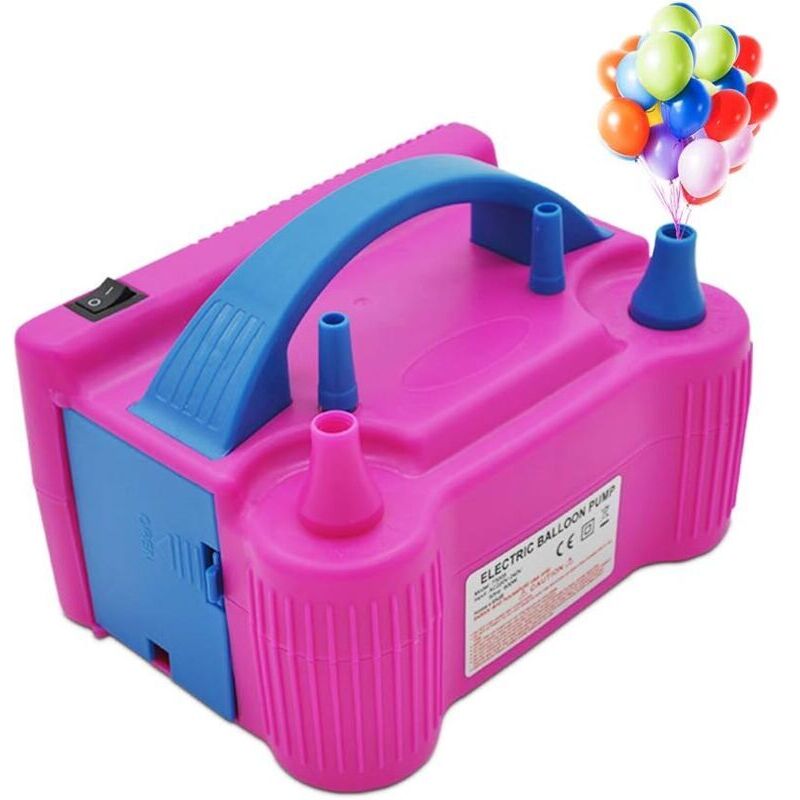 Odipie - Electric Balloon Pump, Electric Balloon Inflator with Dual Nozzle, Portable Balloon Pump, Balloon Decoration for Christmas Decoration
