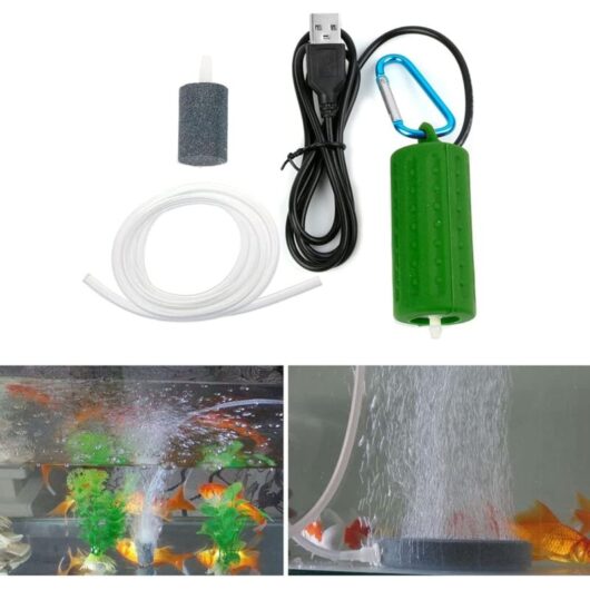 Odipie - Mini Portable usb Air Pump for Aquarium usb Oxygen Pump usb Energy Saving Super Quiet Aquarium Air Pump Silent Aquarium Air Pump Fish Tank