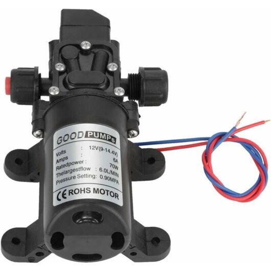 Odipie - Self Priming Water Pump - dc 12V 0.9Mpa 6L/Min 70W High Pressure Diaphragm Water Pump Self Priming Get Rich