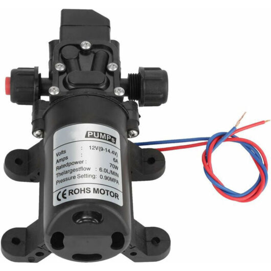 Odipie - Self-priming water pump - dc 12 v, 0.9 MPa, 6 l/min, 70 w, high-pressure diaphragm water pump, self-priming