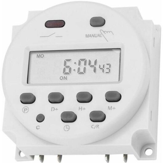 Odipie - Timer Switch, 12V dc, 16A, Programmable Digital Electronic lcd Time Relay Switch, lcd Digital Microscope, Microcontroller, Time Switch
