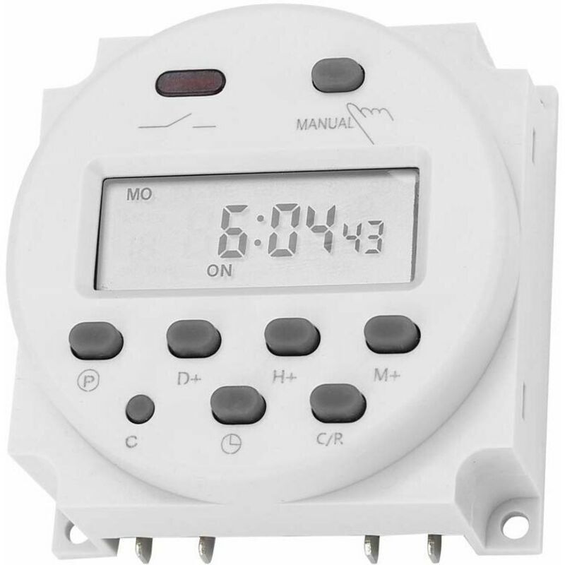 Odipie - Timer Switch, 12V dc, 16A, Programmable Digital Electronic lcd Time Relay Switch, lcd Digital Microscope, Microcontroller, Time Switch