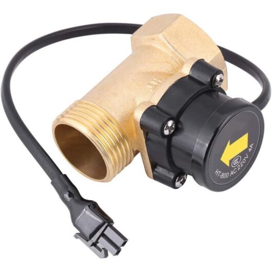 Odipie - Water flow switch, HT-800 G1 thread 220V water pump flow sensor automatic control switch, with stable performance, high temperature resistant