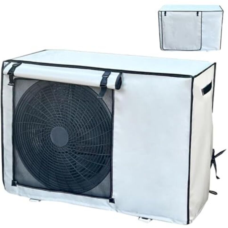 Outdoor air conditioner cover, snow and dustproof, with fixed buckle, Oxford fabric, sun and moisture resistant, 74x26x54cm