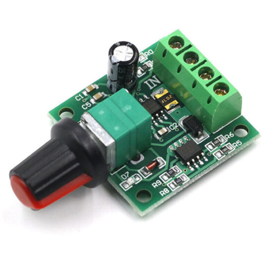 Pcs DC 1.8V-12V 30W 2A PWM Low Voltage Motor Speed Controller Switch Adjustable Voltage Regulator Driver Switch with Speed Control Knob for Fan Pump