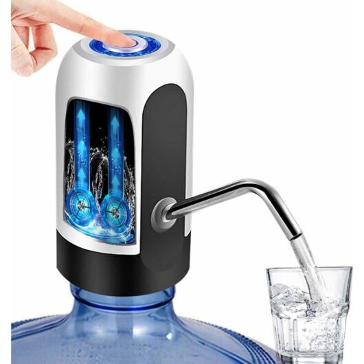 Pink Automatic Water Dispenser Refillable Bottle Drinking Water Drinking Water Pump Cordless Electric Fast Pumping Bottle Gallon Universal Dispenser
