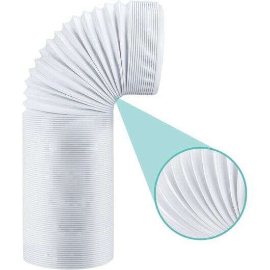Portable Air Conditioner Hose, 13cm Diameter, Flexible PP Exhaust Hose, Universal Ventilation Tube, Exhaust Hose Kit for Air Conditioner, Air