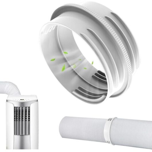 Portable Air Conditioner Hose Adapter for Windows, 130mm Inside/150mm Outside, Air Conditioning Exhaust Hose Connector, Exhaust Hose Adapter for Air