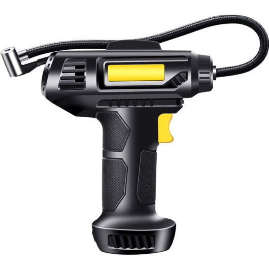 Portable Tire Pump, Cordless Car Inflator with Digital Display-Suitable for Basketballs, Cars, and Bicycles.