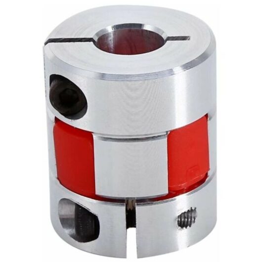 Prune D19L25 Coupling Shaft, Elastic Coupler Formed by Prune Flexible Clamping Flange 8×10mm, Aluminum Coupling Shaft Connects for Stepper Motor