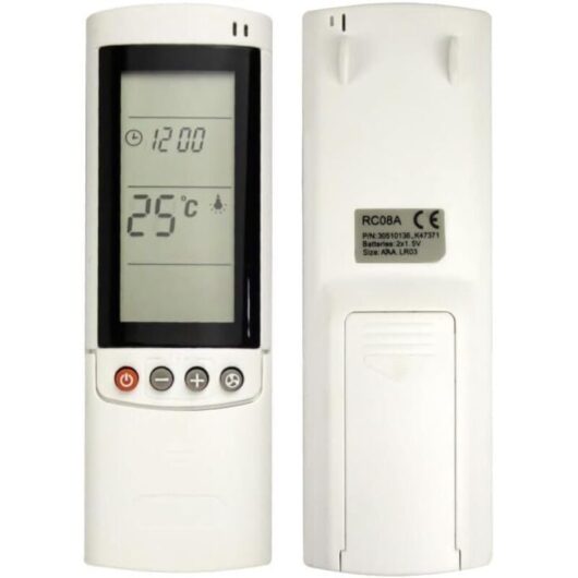 RC08A Compatible Remote Control for Airwell Air Conditioners, Heat Pumps and Inverters - RC08A Universal Remote Control