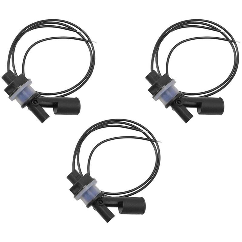 Set of 3 plastic water level sensors with horizontal float switch for aquarium
