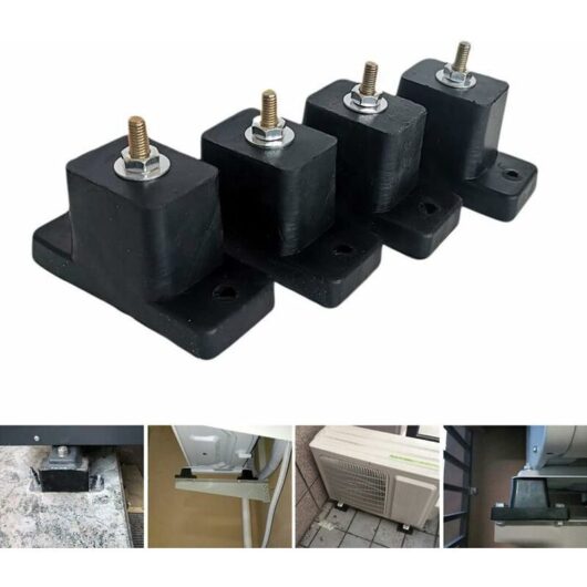 Shock-absorbing cushion for air conditioner, anti-slip rubber support for air conditioner, shock-absorbing foot for outdoor air conditioner (4