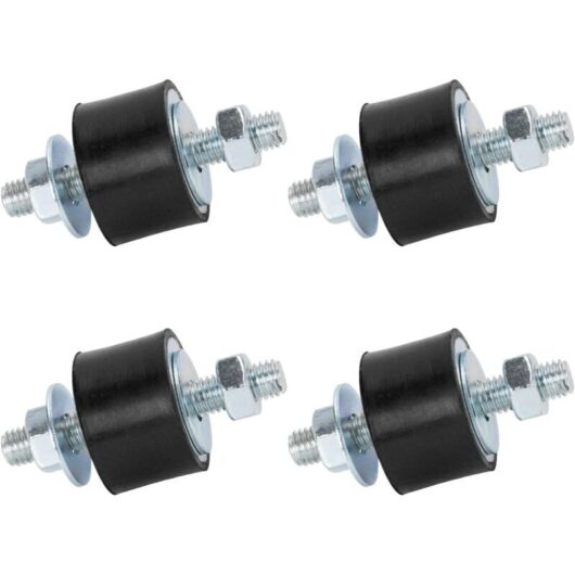 Silent Exhaust Block Male Rubber Studs Damper M8 30x20 mm 4 Pack Anti-Vibration Isolator Vibration Isolator Mount for Mini Split Heat Pumps, Air