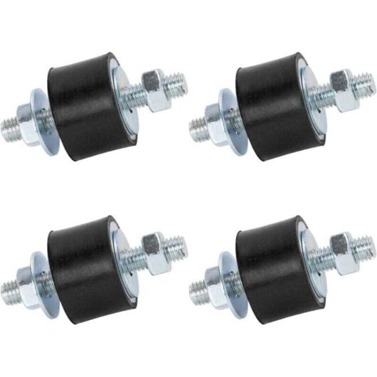 Silent Exhaust Block Male Rubber Studs Damper M8 40x30 mm 4 Pack Anti-Vibration Isolator Vibration Isolator Mount for Mini Split Heat Pumps, Air