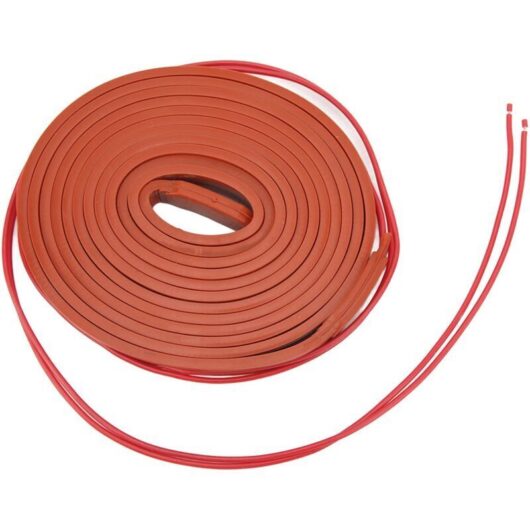 Silicone Heating Tape, 120W Flexible Automatic Control Waterproof Silicone Heating Belt for Air Compressor (DC24V)