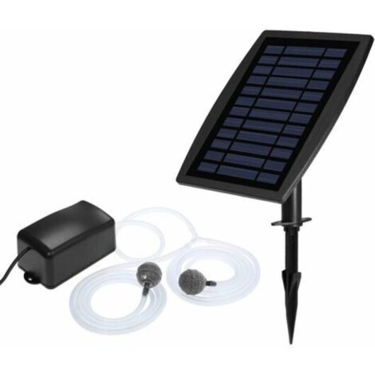 Solar Water Pump Oxygen Aerator Fountain, Solar Aerator for Pond, Fish Tank, Solar Oxygen Pump, Aquarium Oxygen Aerator Pond Pipe Air Bubble Stone