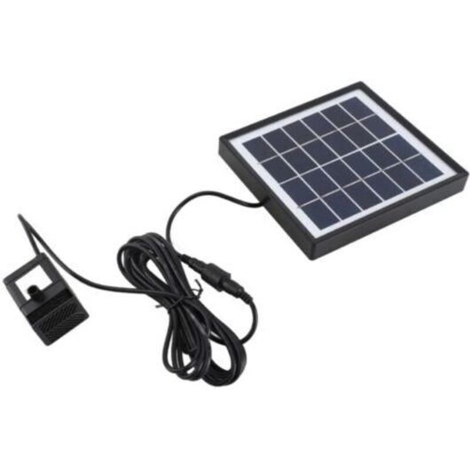 Solar fountain pump, 6V 1.5W 160L/h PET solar panel powered, water tank for fish tank, swimming pool, home, garden, watering kit, for fountain pond