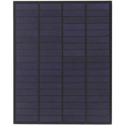 Solar panel, 18V 5W portable epoxy solar panel charger, polycrystalline drip panel for DIY lawn lighting