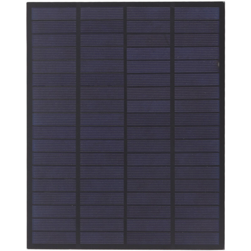 Solar panel, 18V 5W portable epoxy solar panel charger, polycrystalline drip panel for DIY lawn lighting