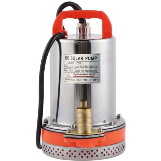 Submersible pump, small battery, household pump, solar pump, 8m head, 2.1m cable, DC 12V