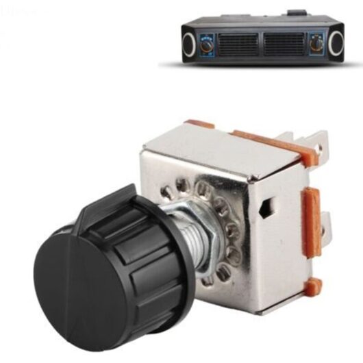 Universal AC Fan Switch, 3 Speed, Air Conditioning Volume Control, Rotary with Plastic Knob