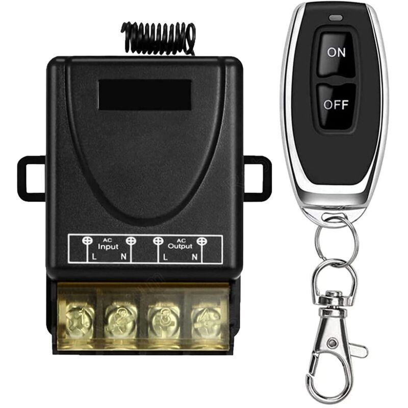 Universal Gate Remote Control 433MHz Wireless Remote Control Switch AC 220V 230V 30A Relay Receiver and 1 Transmitter Radio Control for Light Water