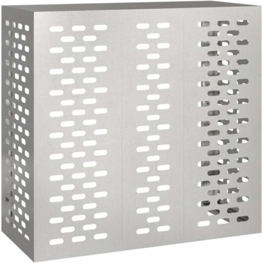 Vidaxl - Air Conditioner Cover Silver 110 x 50 x 105 cm Stainless steel