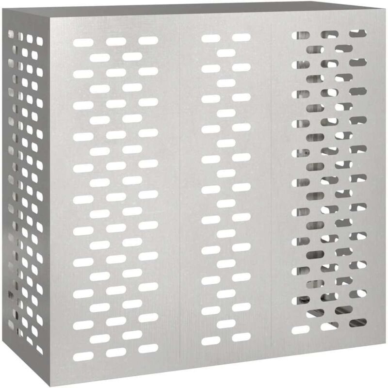 Vidaxl - Air Conditioner Cover Silver 110 x 50 x 105 cm Stainless steel