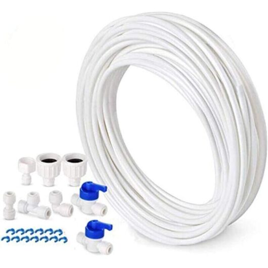 Water supply hose connection kit for European style Samsung double door refrigerators, 10 mm diameter, 1/4 inch