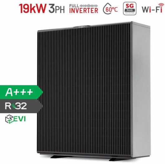 Zealux Inverboost Plus evi 19 kW 3T Single-Unit Air-to-Water Heat Pump-Dual Fans-Inverboost Multi-Function Air-to-Water Heat Pump