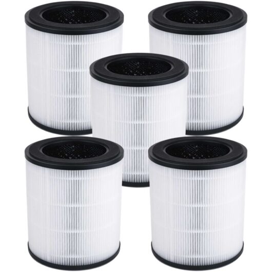 vhbw 5x Air Filter Replacement for Rowenta XD6280F0 for Air Purifier - Combi Filter