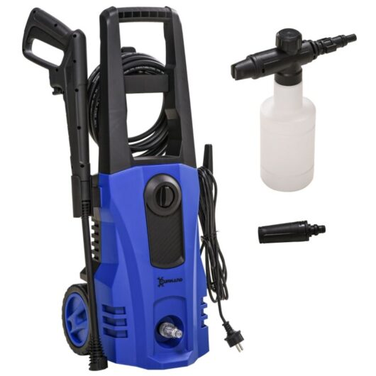 120 bar high-pressure cleaner, max flow 510 L/h, portable multifunction electric high-pressure washer, with 6 m high-pressure hose, 1800 W