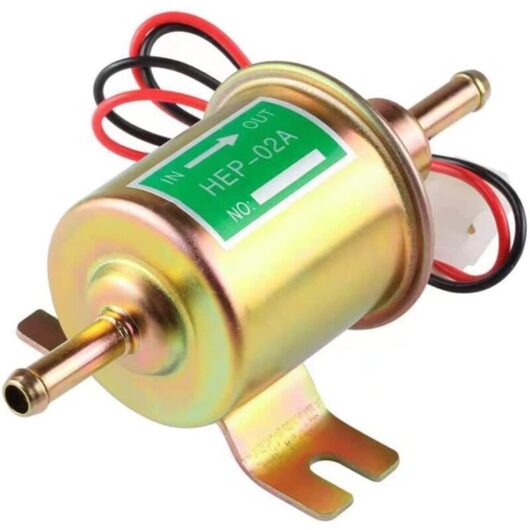 12V fuel transfer pump for low-pressure gasoline and diesel engines. No inferior brass or common alloys. Fully lubricated for maintenance.