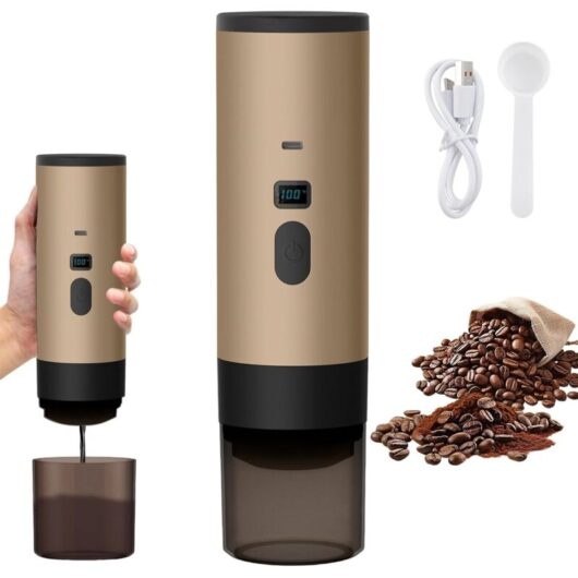 3-in-1 Multi-Capsule Coffee Machine, Portable Coffee Maker, Capsule and Ground Coffee Espresso Machine, Electric Espresso Machine, 15 Bar, For
