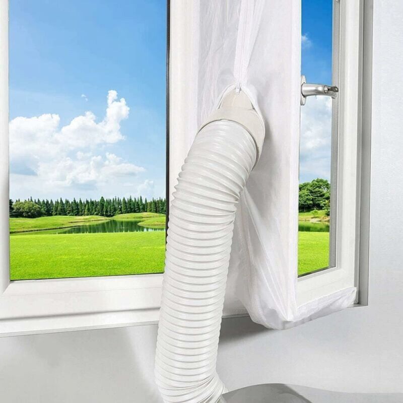 400cm Sealing Fabric for Air Conditioning Window Door Sealing Fabric Mobile Air Conditioner Kit Doors and Windows Freshness Insulation Simple and