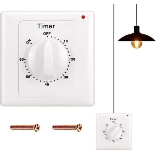 Countdown timer switch: 60-minute timer light switch with timer, water-resistant, drill holes for bathroom installation, fan, lights