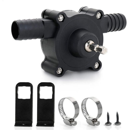 Electric drill pump, mini water pump, handheld electric drill pump, portable self-priming pump, household drill pump, small water pump for home and