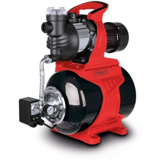 Electric garden pump 1300 W 6000 l/h 24 l tank Scheppach hww1400