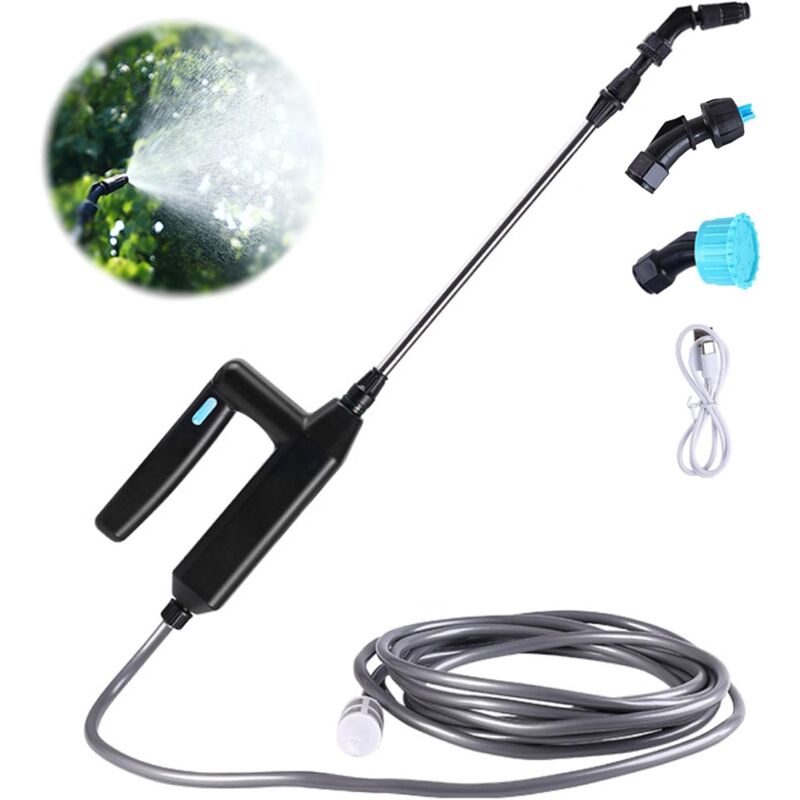 Ikodm - Electric Sprayer, Telescopic Lance Electric Roof Sprayer, usb Rechargeable Garden Sprayer, Portable Garden Sprayer with Nozzles and 2/3/5/8 m