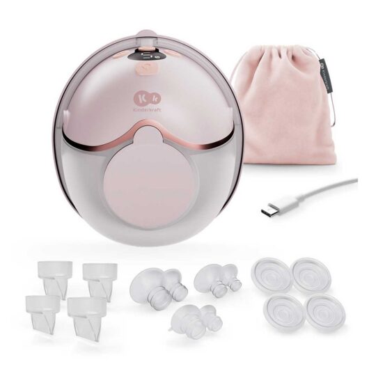 Kinderkraft Mamaflow Single Electric Wearable Breast Pump Pink