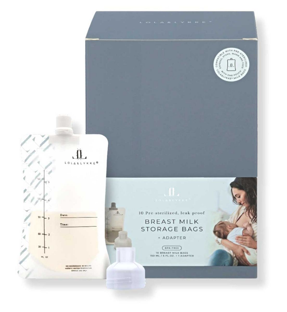 Lola & Lykke Milk Storage Bags And Adapter 10S