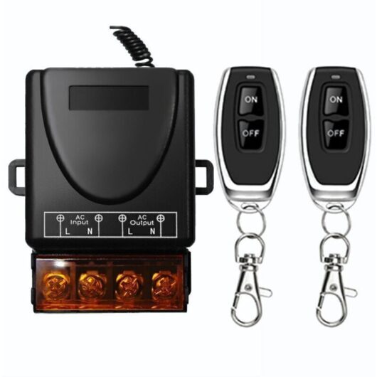 ON-OFF High Power Wireless Remote Control Switch 433MHz, RF AC 220V/240V/110V 30A for Lights, Water Pumps, Household Appliances, Agricultural