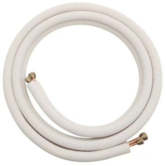 READY TO INSTALL TWIN-TUBE REFRIGERATION PIPING M1 AIR CONDITIONING 1/4 3/8 PRE-ASSEMBLED FITTINGS 3 METERS NF, Tube Diameter (6+10) 1P3 m copper