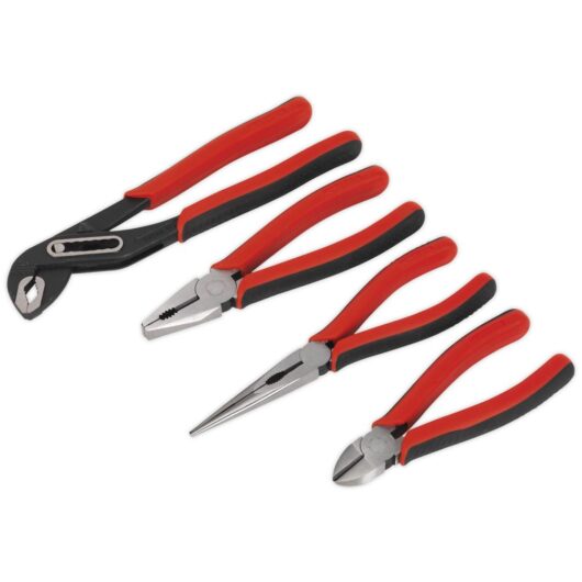 Sealey 4 Piece Comfort Grip Plier Set