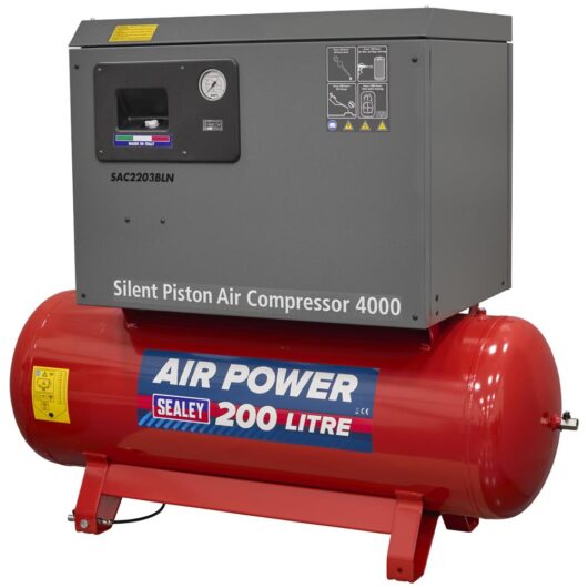Sealey SAC2203BLN Air Compressor 200 Litre 240v
