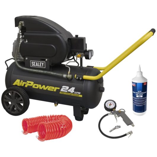 Sealey SAC2420E Direct Drive Air Compressor 24 Litre Site Combo 110v