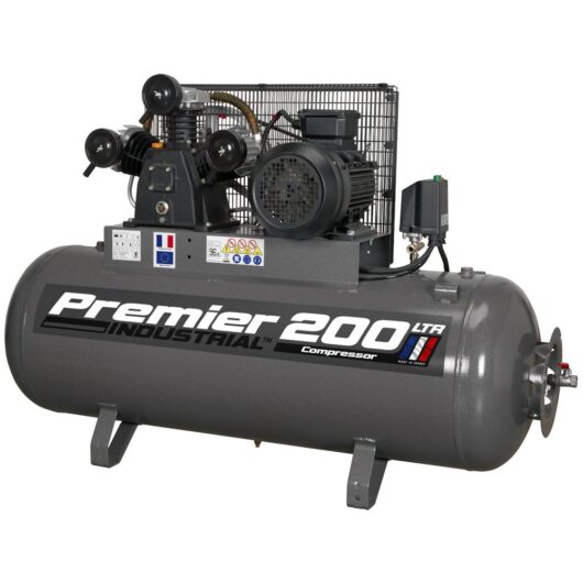 Sealey SAC32055B Belt Drive Air Compressor with 200 Litre 415v