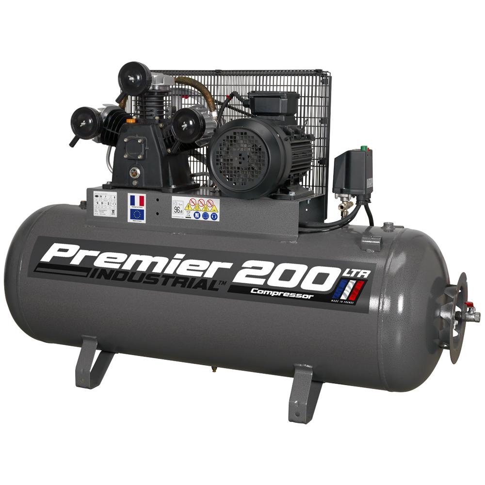 Sealey SAC32055B Belt Drive Air Compressor with 200 Litre 415v
