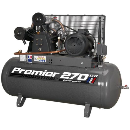 Sealey SAC32775B Belt Drive Air Compressor 270 Litre 415v